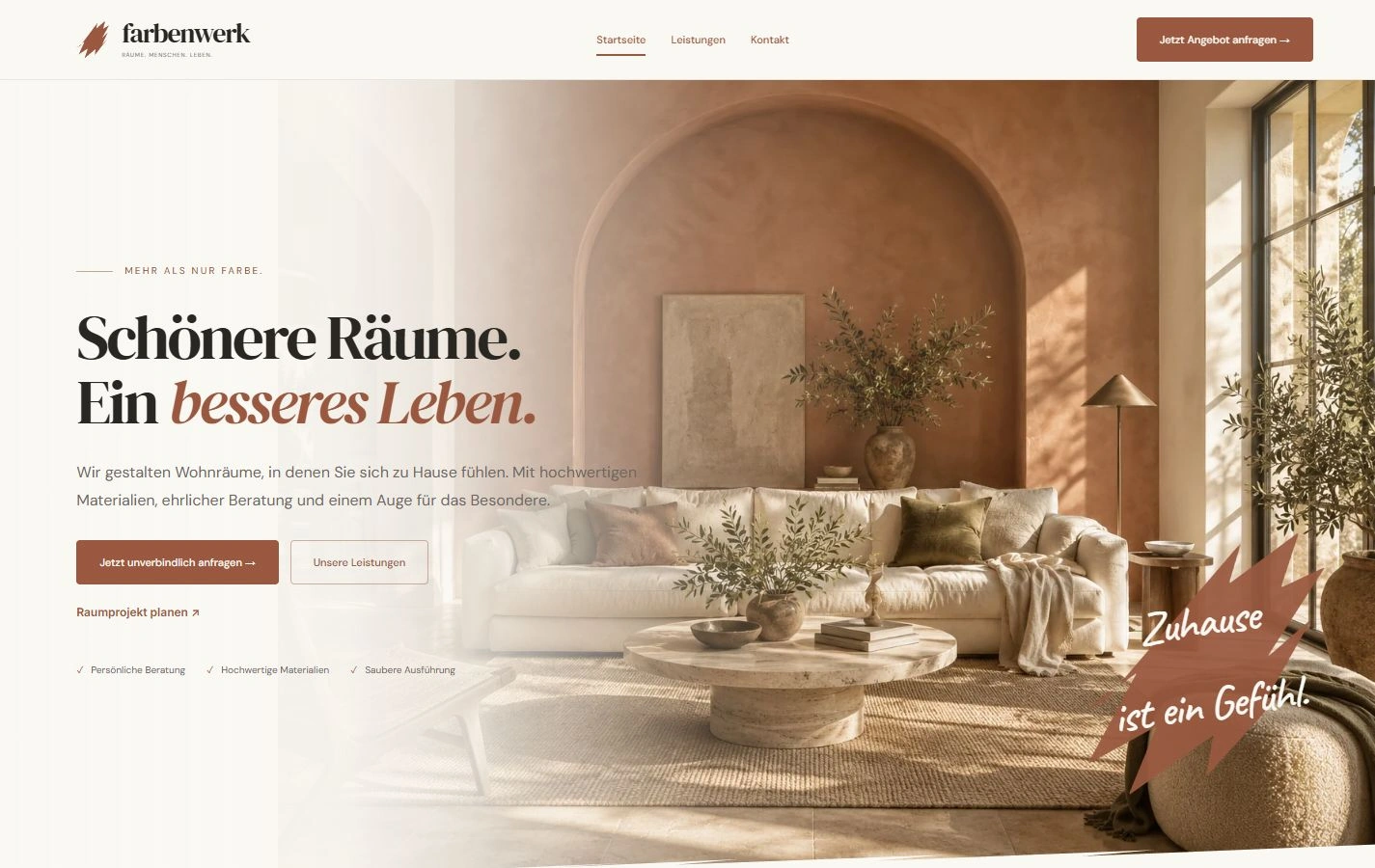 WARM & ORGANIC – echte Ansicht der Demo