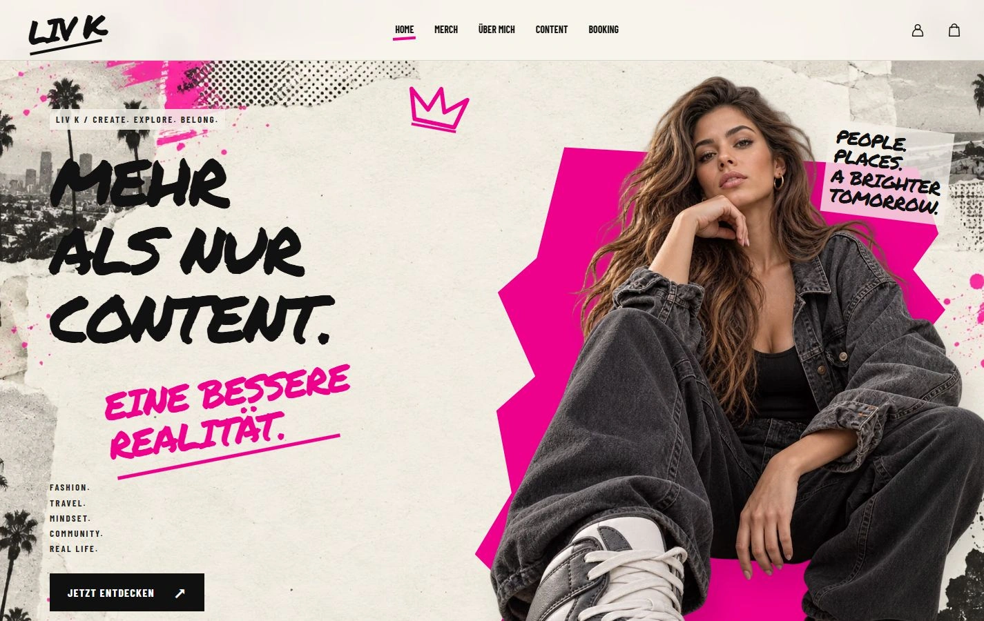 BOLD & EXPRESSIVE – echte Ansicht der Demo