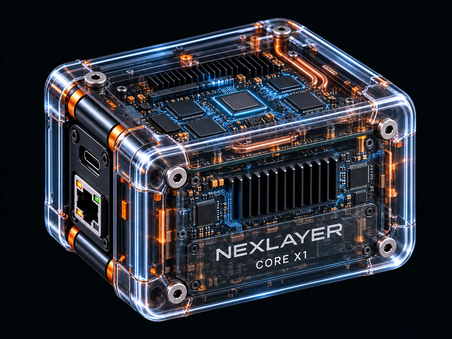 CORE X1 – transparente Visualisierung der inneren Komponenten